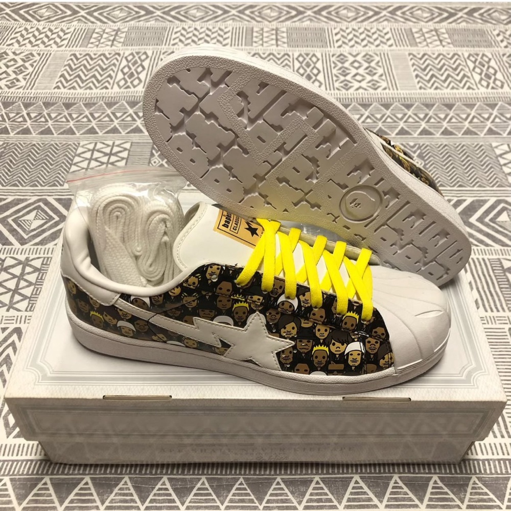 A Bathing Ape Bape Exile ID Bapesta Skullsta Size 11